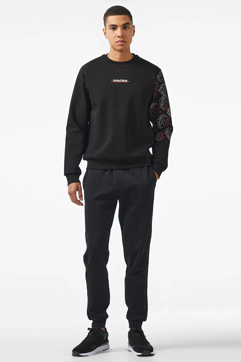 Nautica Erkek Siyah Uzun Kollu Sweatshirt