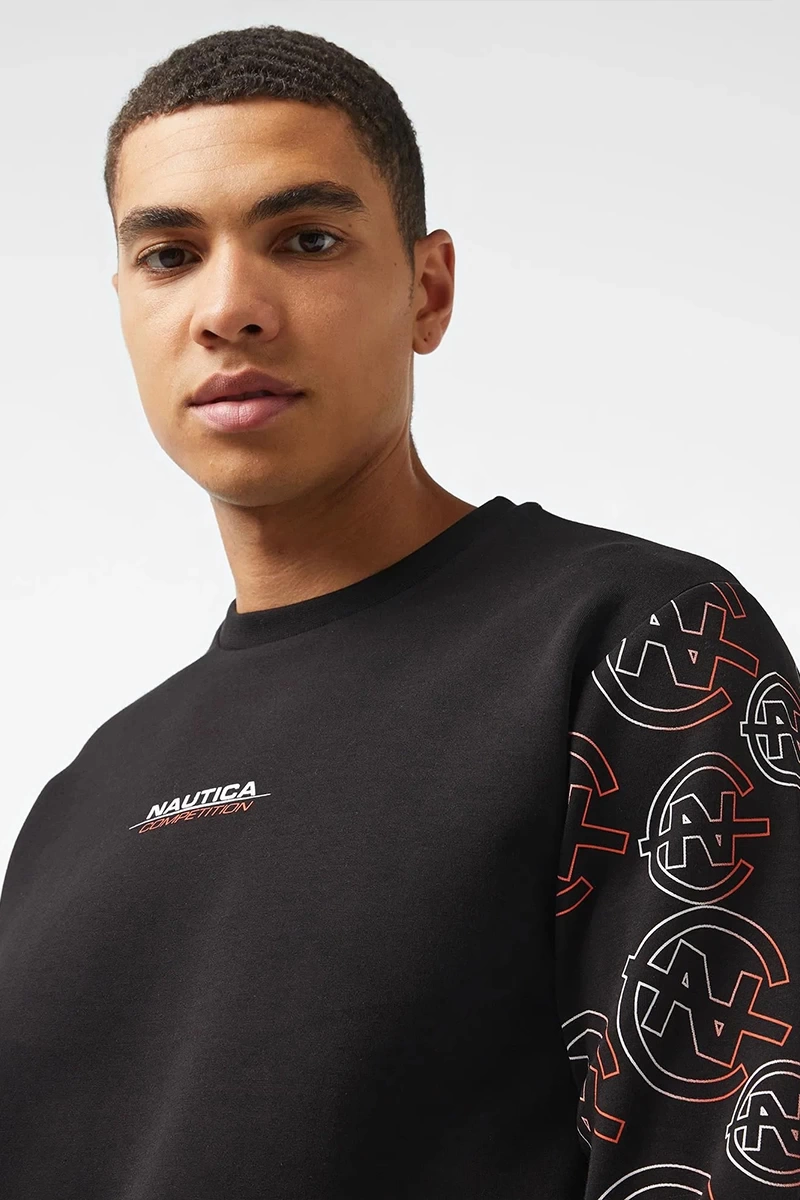 Nautica Erkek Siyah Uzun Kollu Sweatshirt