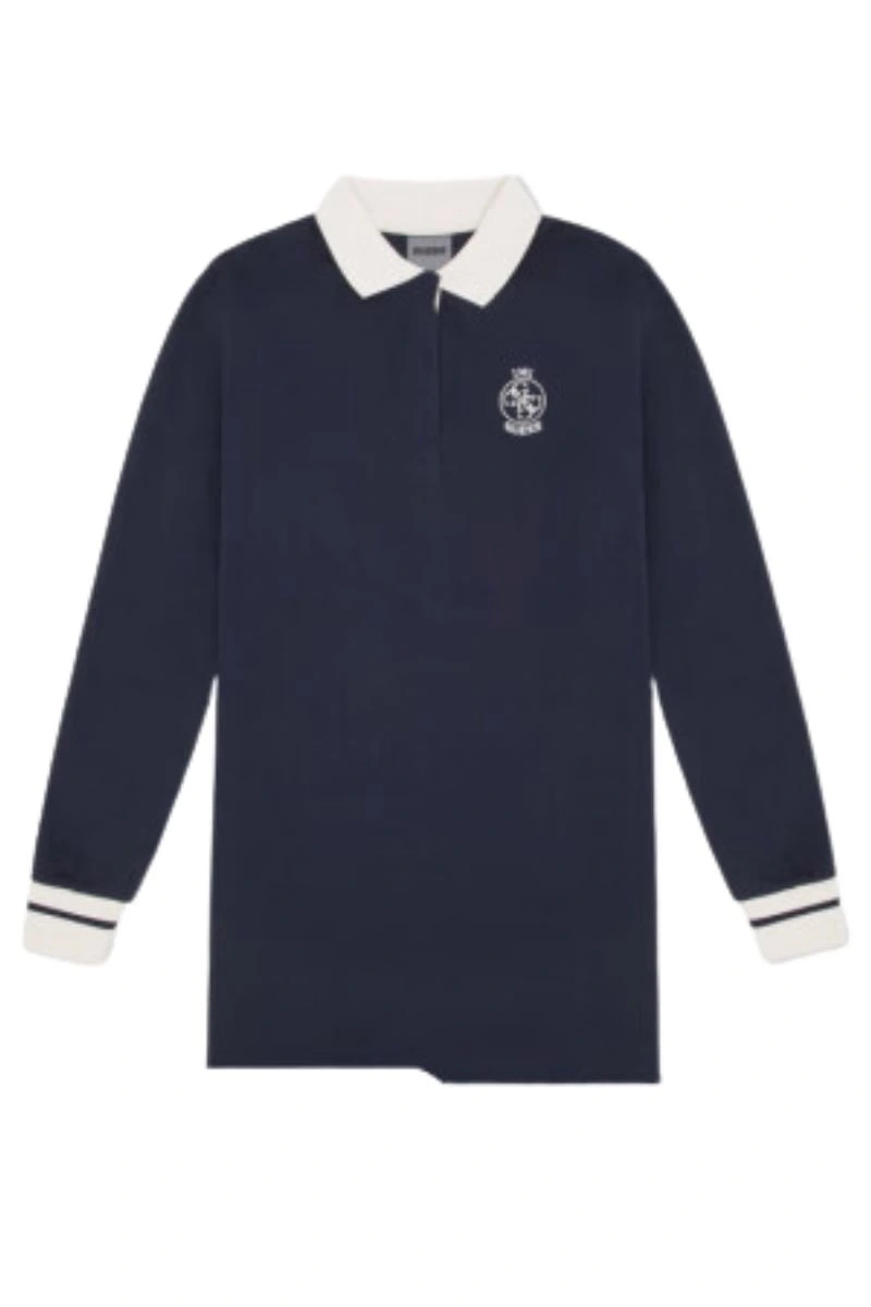 Gues Kadın  Lacivert  Polo Yaka Sweatshirt