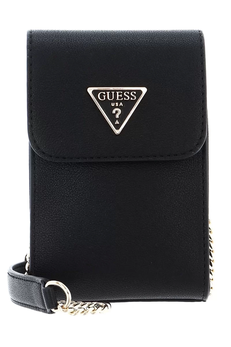 Guess Noelle Flap Chit Sohbet Çantası Siyah