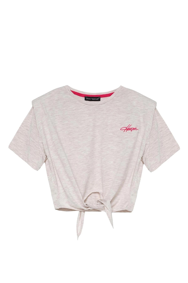 Önden Bağlamalı Tshirt