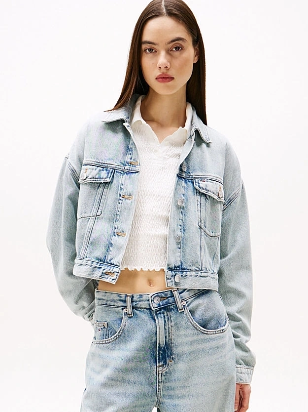 OVSZ CROP TRUCKER JACKET BI6012