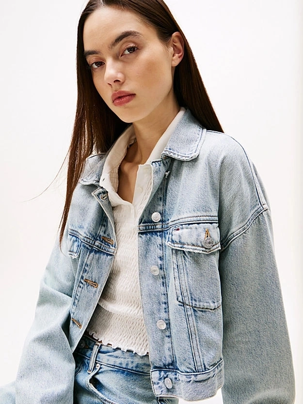 OVSZ CROP TRUCKER JACKET BI6012