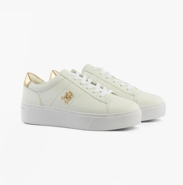 PLATFORM COURT SNEAKER METALLICS
