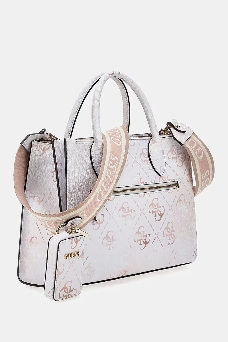 Guess Rea 4G Logolu  Pembe Çapraz Çanta
