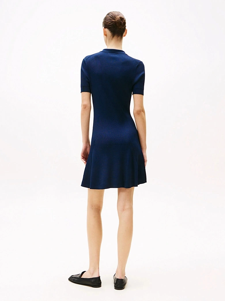 RIB BUTTON F&F POLO SWT DRESS