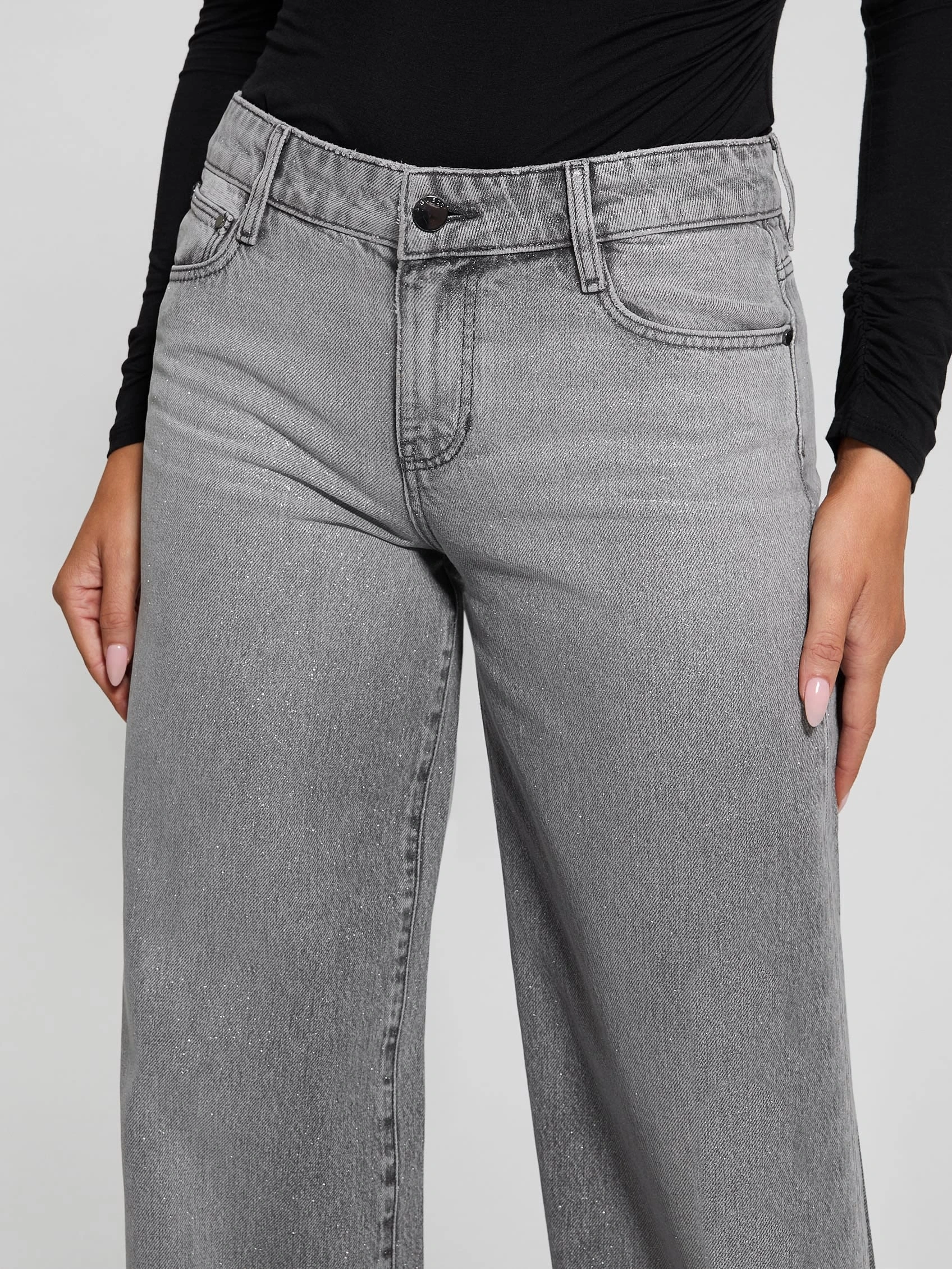 Guess Kadın PALAZZO Antrasit Jeans