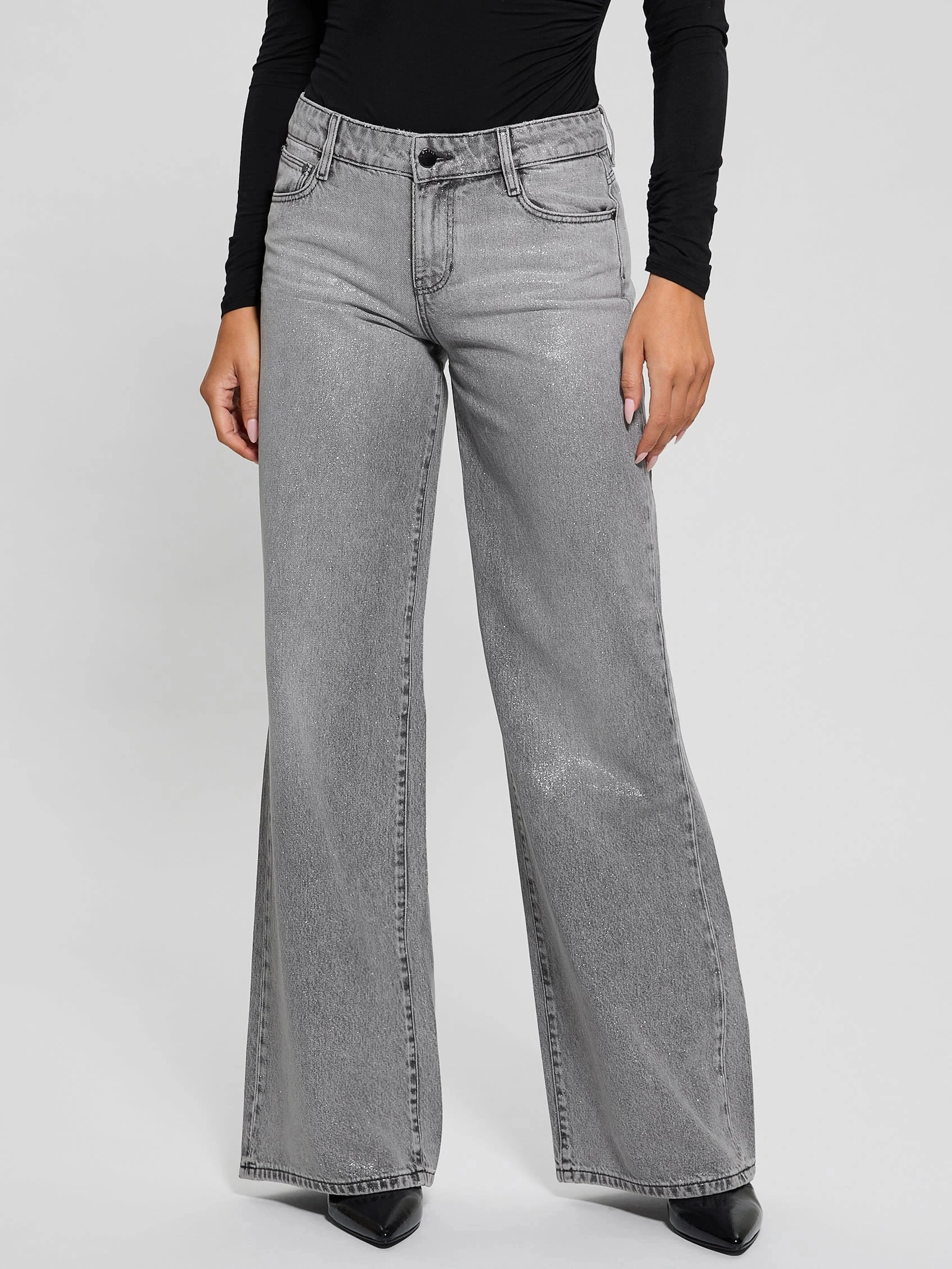 Guess Kadın PALAZZO Antrasit Jeans