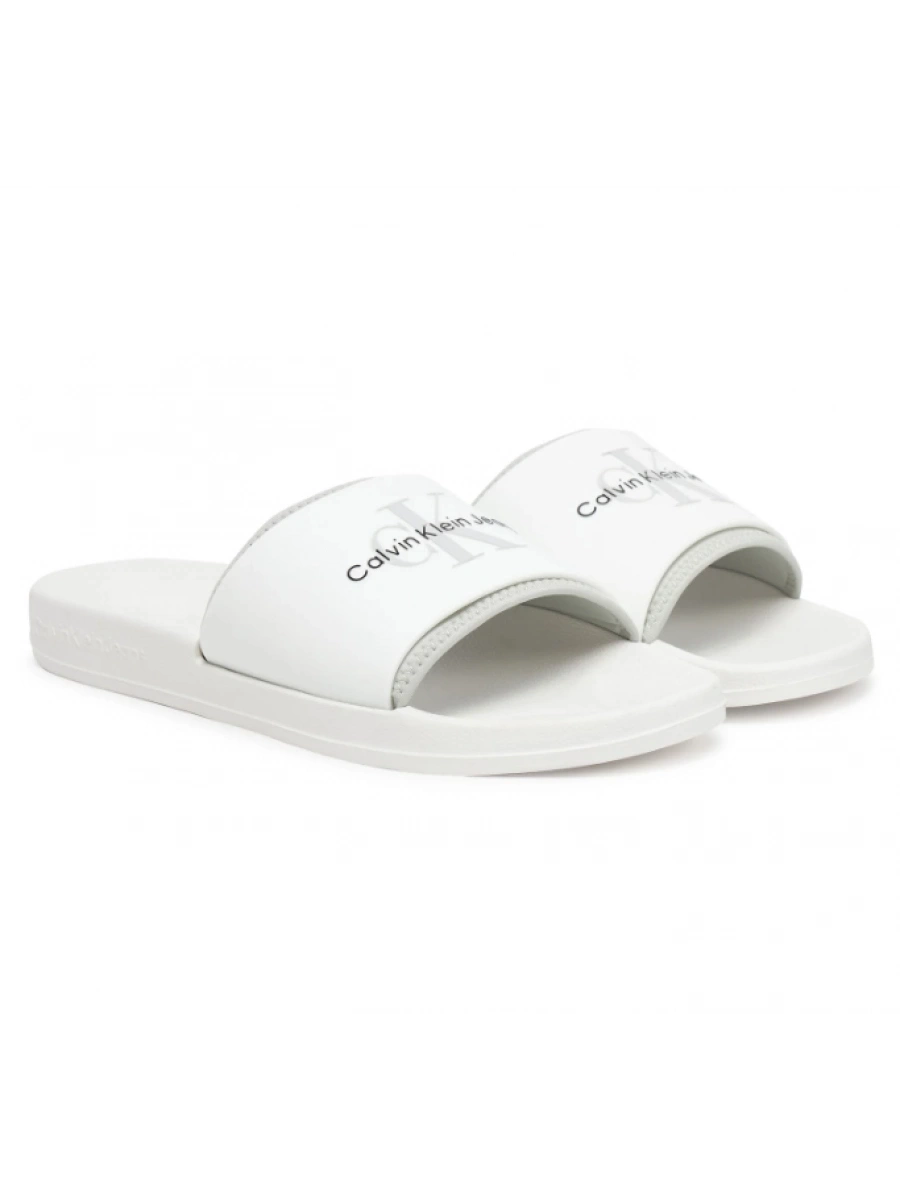 Calvin Klein Beyaz Logolu Terlik
