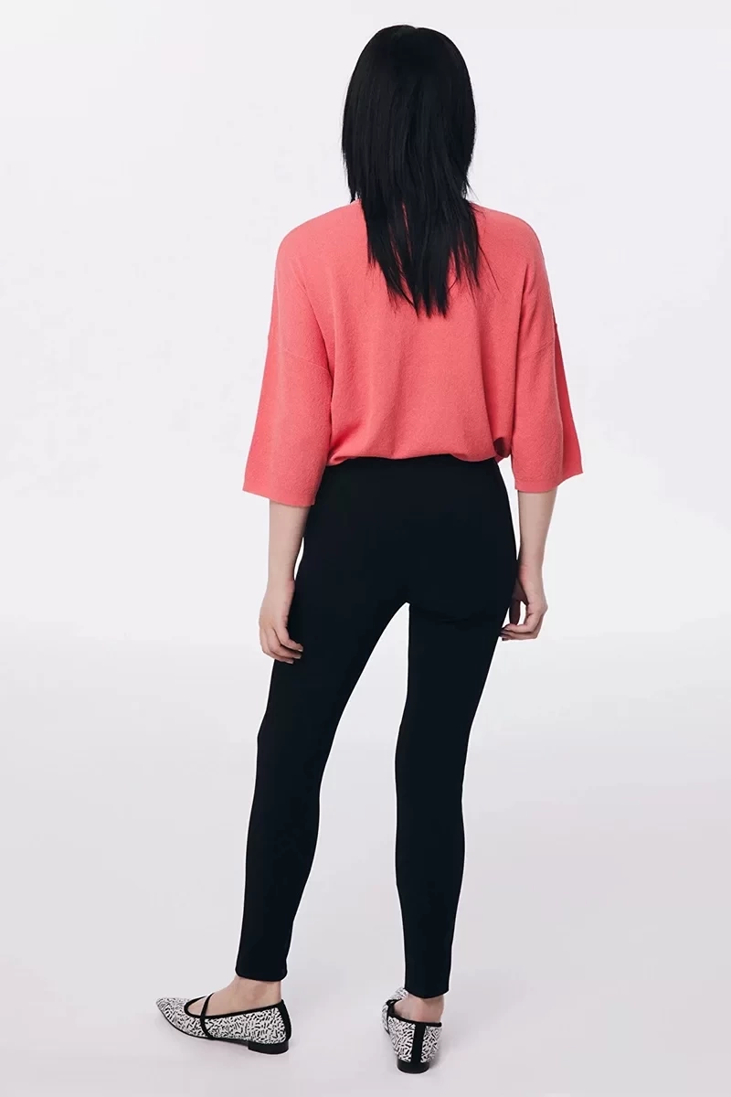 Twist Slim Fit Pantolon Siyah Kadın