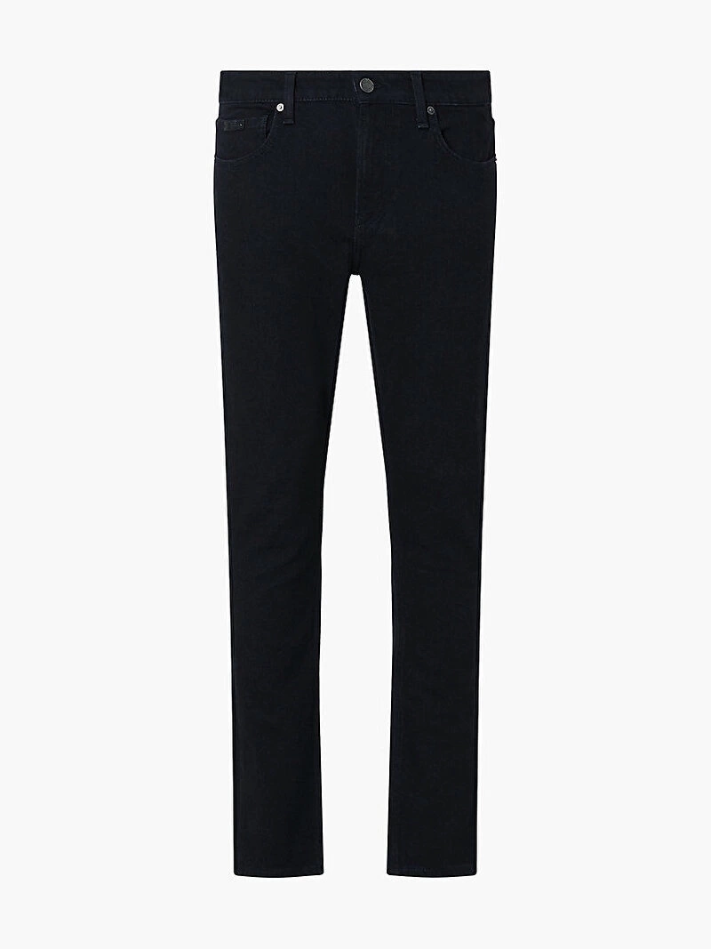 Calvin Klein Erkek Slim Fit Düz Paça Siyah Kot