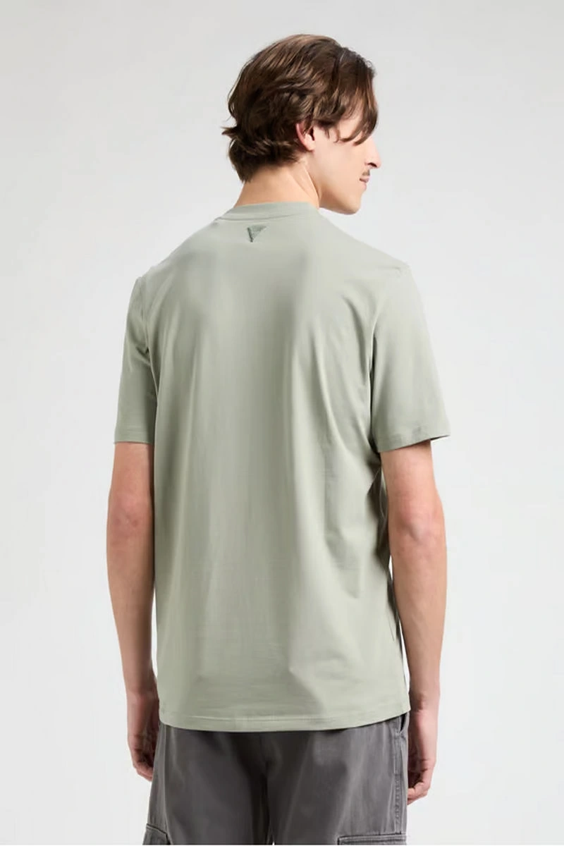 Guess Erkek Alphy Önü Logolu Yeşil T-Shirt
