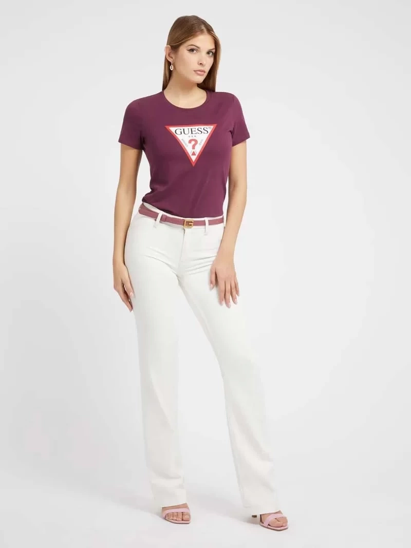Guess Üçgen Logolu T-Shirt Kadın