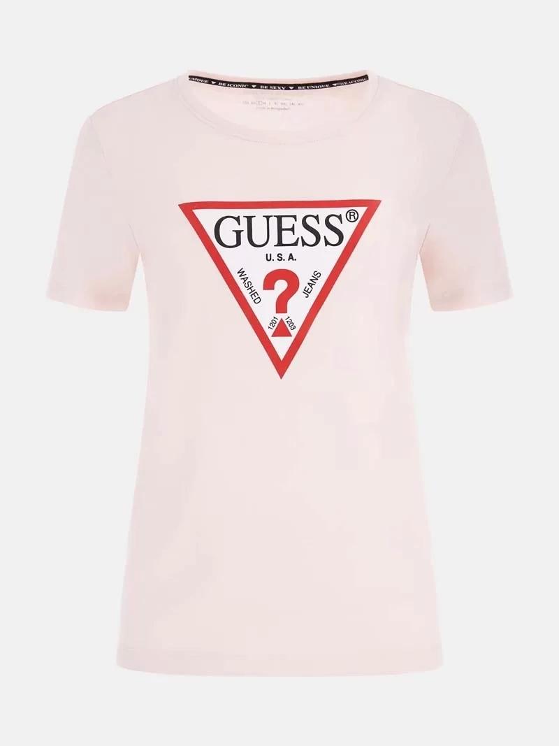 Guess Üçgen Logolu T-Shirt Kadın