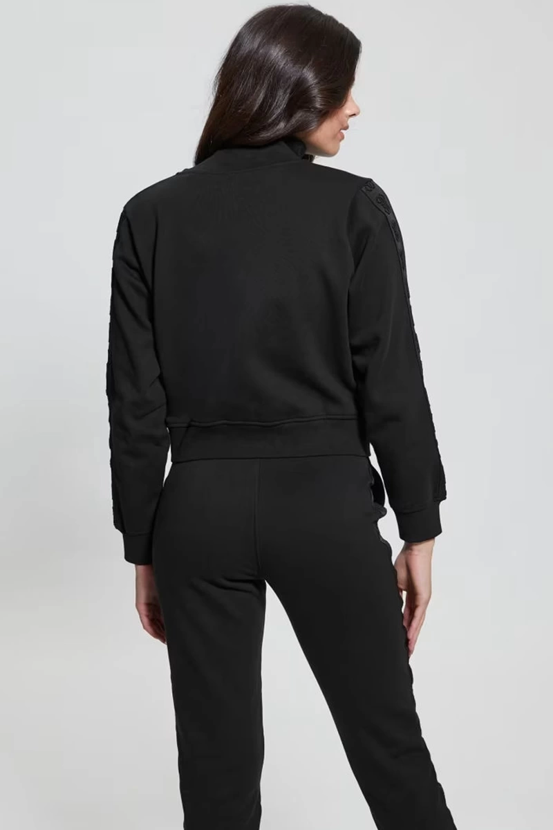 Guess Kadın Siyah Staıge Full Zıp Sweatshirt