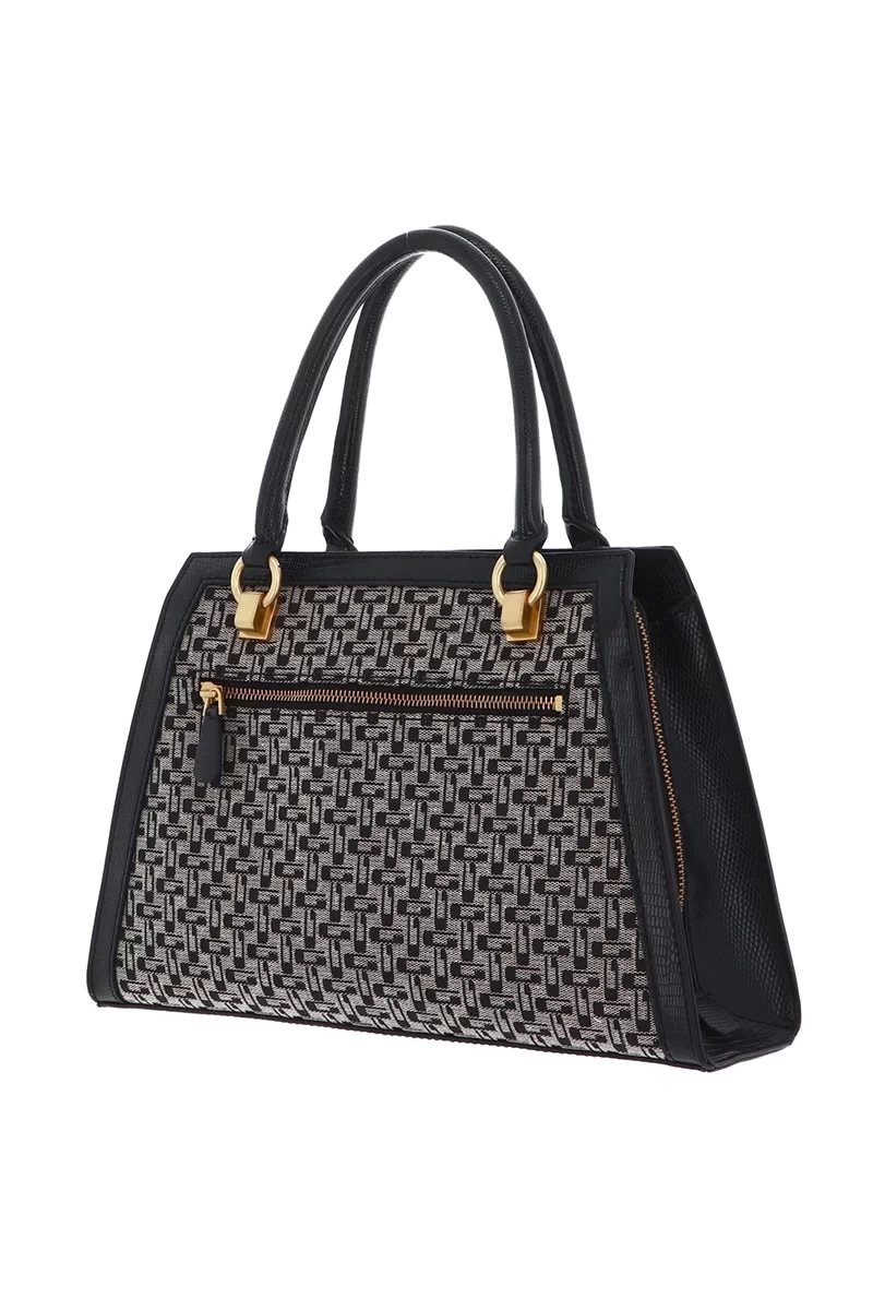 Guess Siyah Logolu  Stephi Girlfriend El Çantası