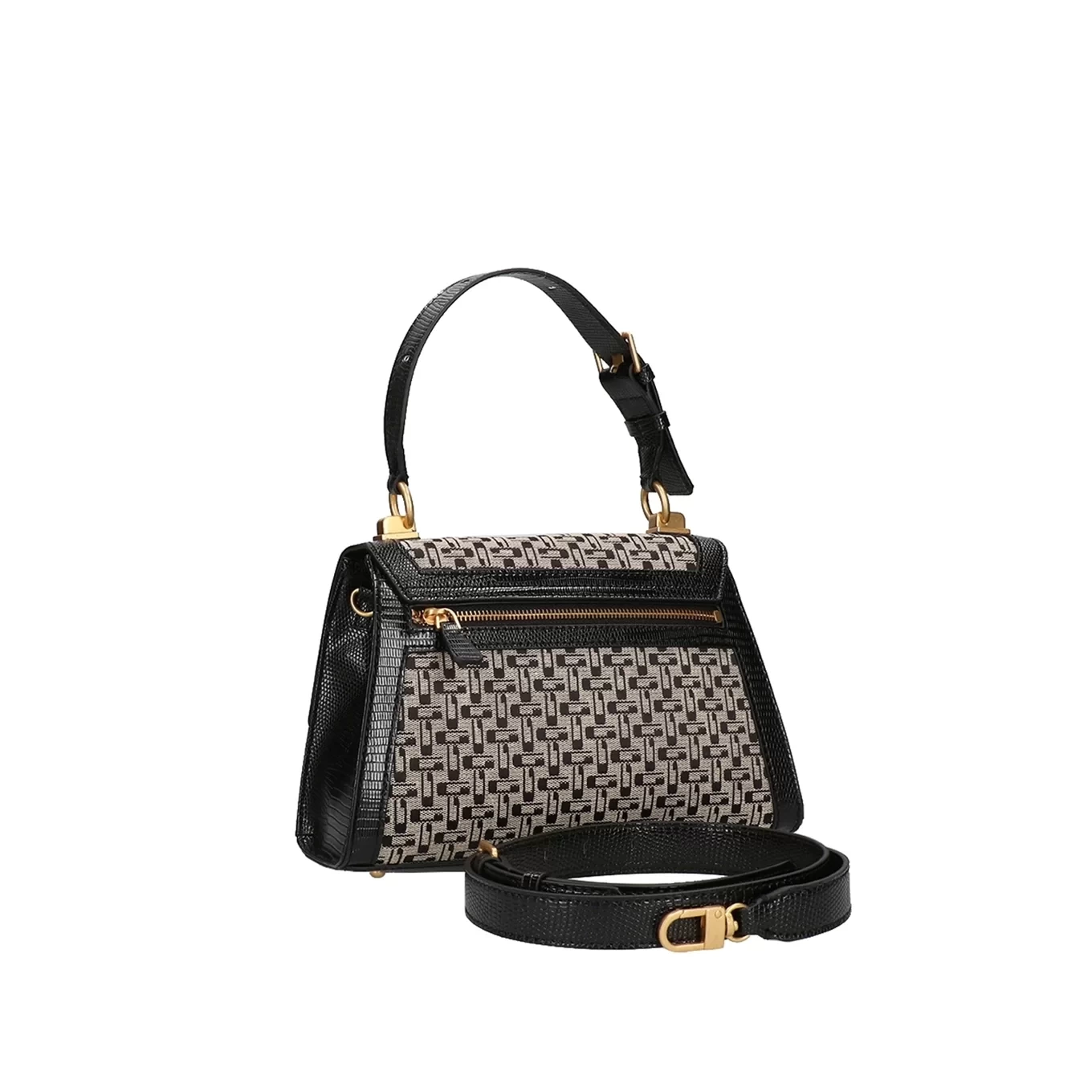 Guess  Siyah Logolu Stephi Girlfriend Kapaklı Çanta
