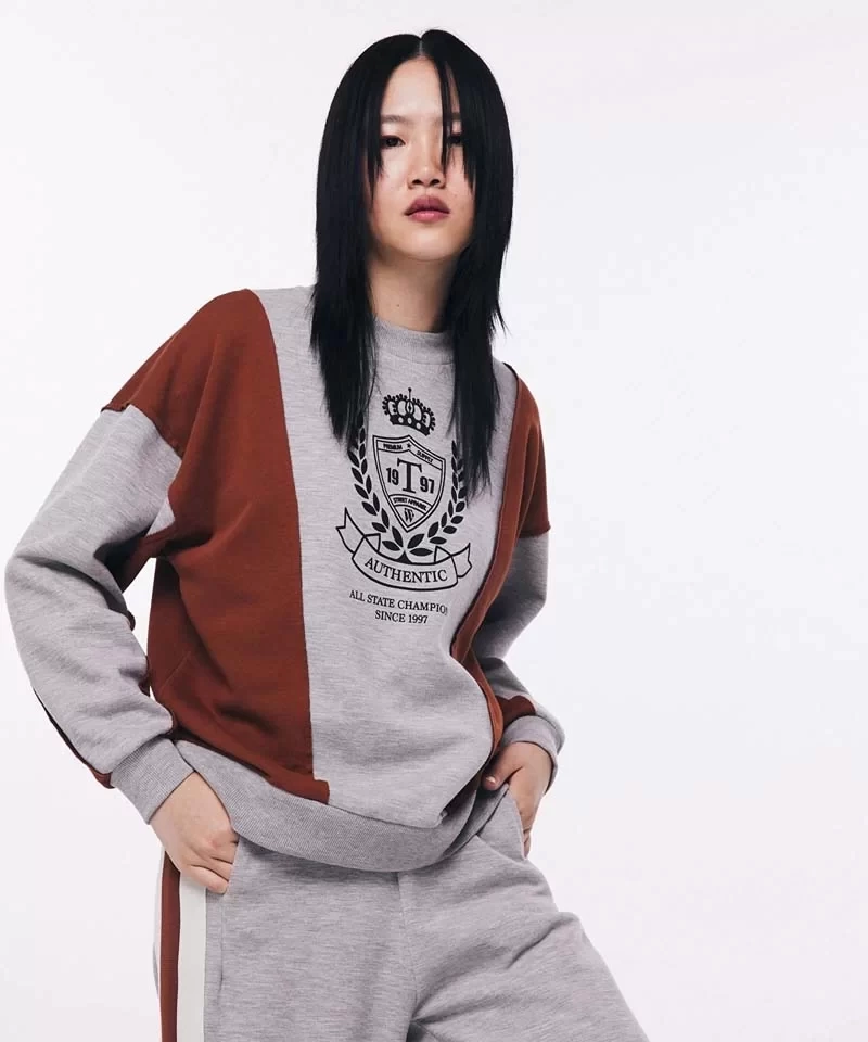Twist ColorBlock Rahat Kesim Sweatshirt