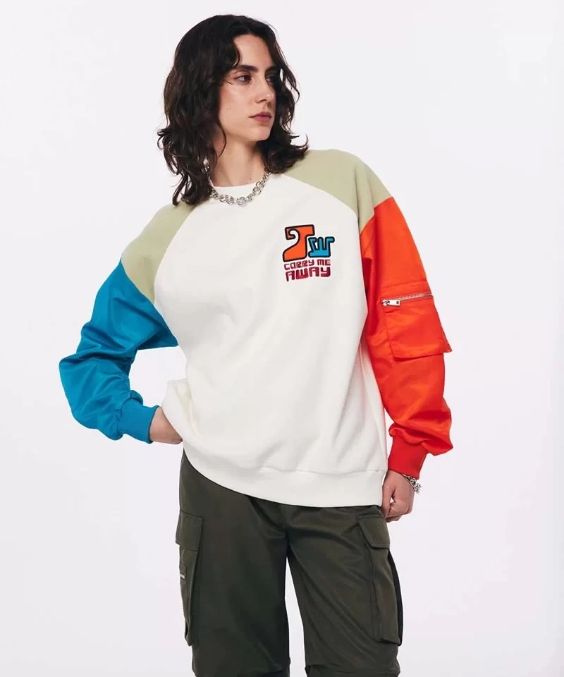 Twist Teknik  Kumaş Mıx Sweatshirt
