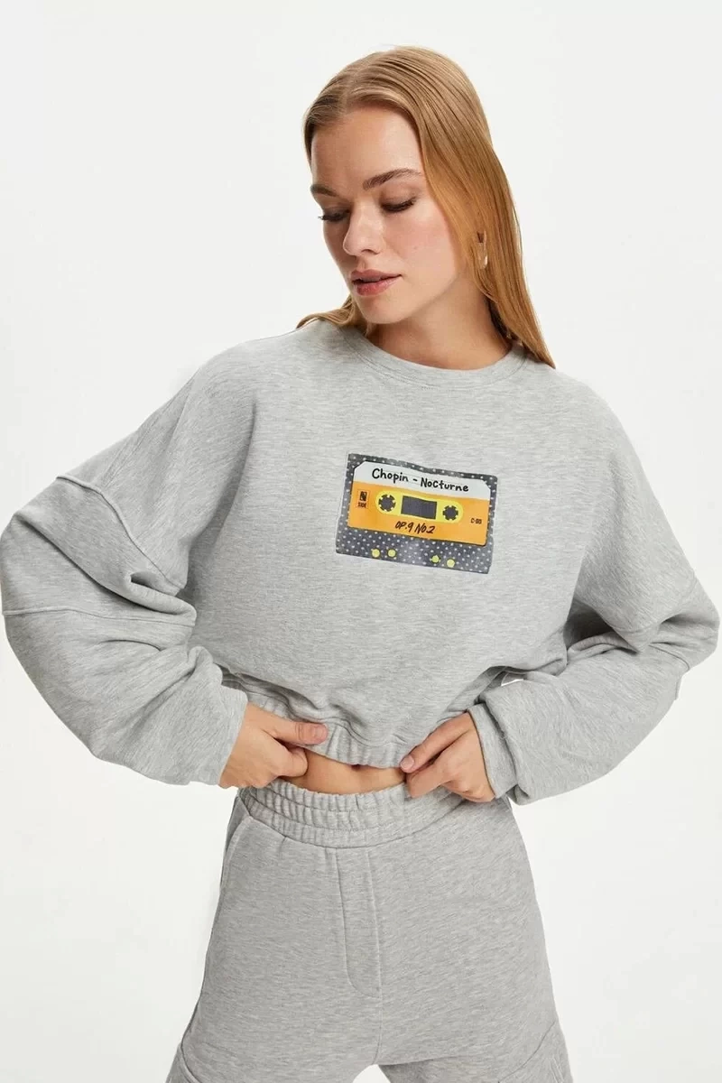 Nocturne Crop Sweatshirt