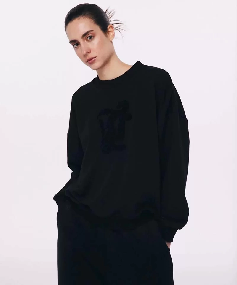 Twist Nakışlı Oversize Sweatshirt