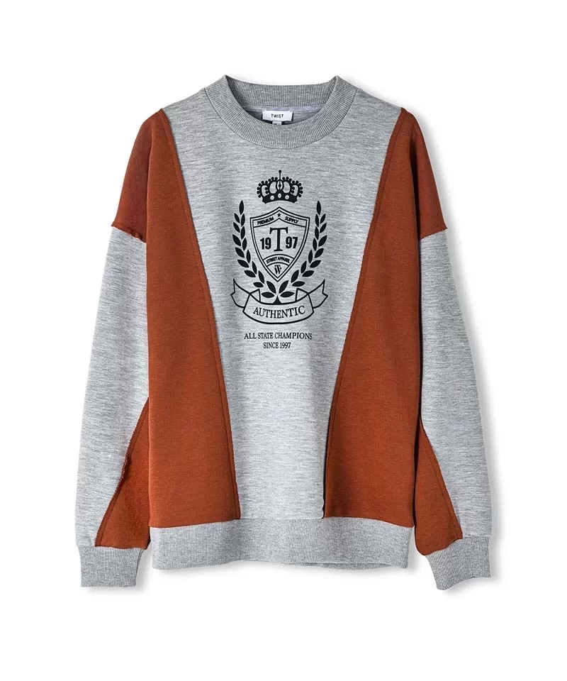 Twist ColorBlock Rahat Kesim Sweatshirt