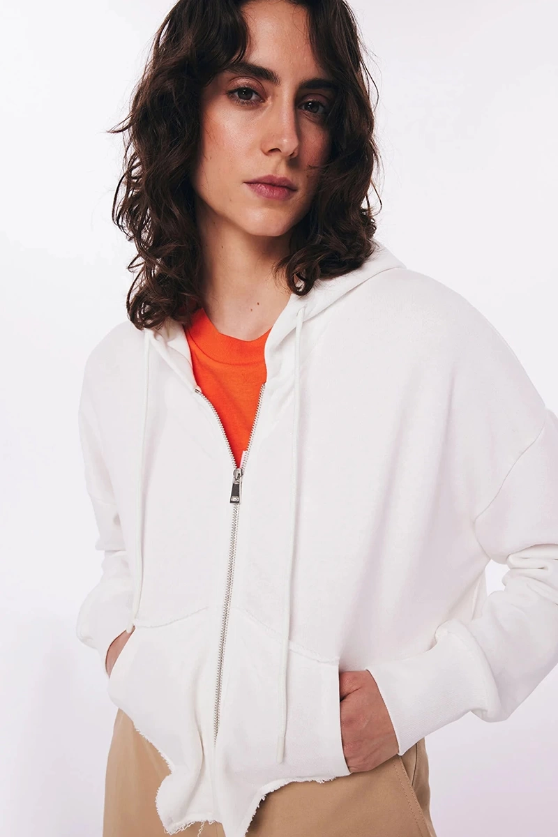 Raw Edge Detaylı Sweatshirt