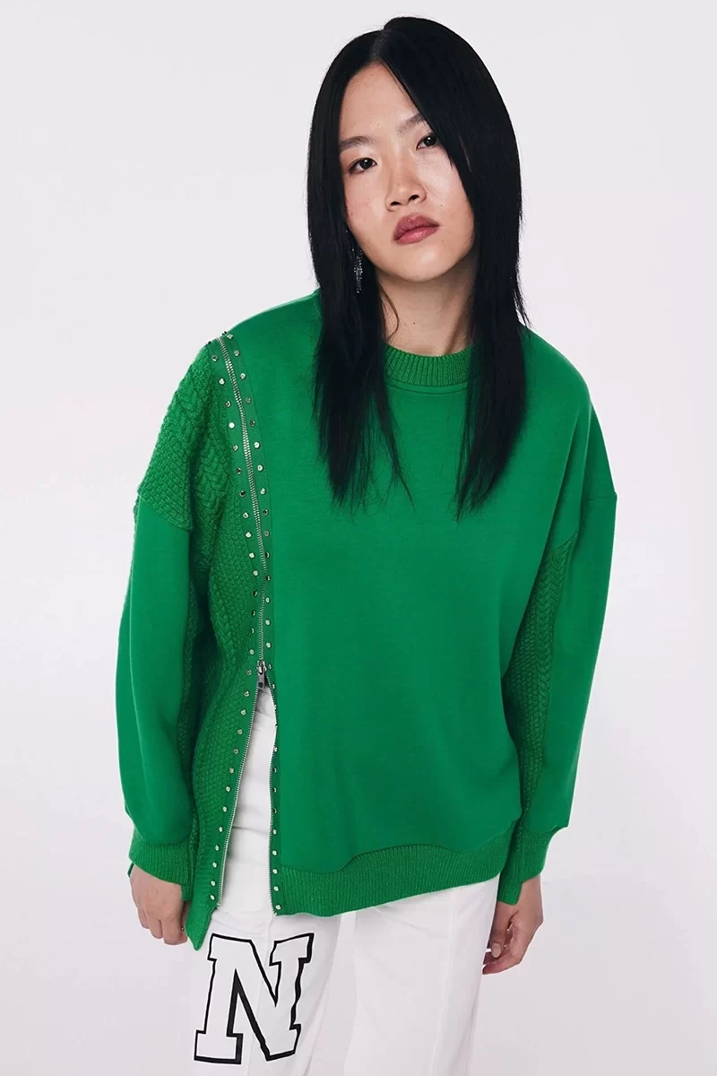 Twist Triko  Mıx Siyah Sweatshırt