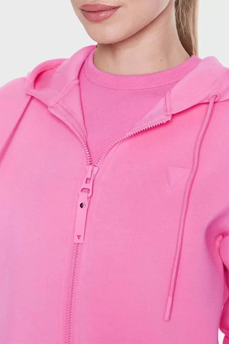 Allie Regular Fit Fermuarlı Kapüşonlu Scuba Kadın Sweat