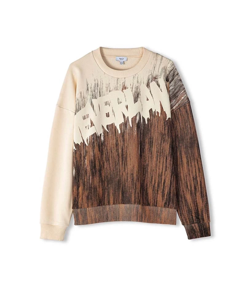Twist Baskılı Regular Fit Sweatshirt