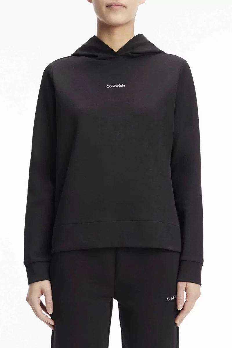 Calvin Klein Bisiklet Yaka Siyah Kadın Sweatshirt