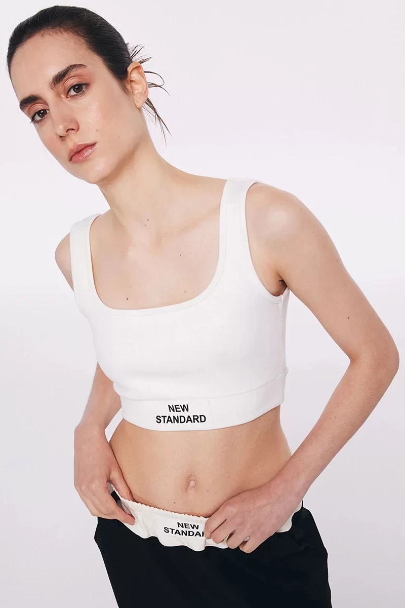 Twist Slogan Desen  Büstiyer
