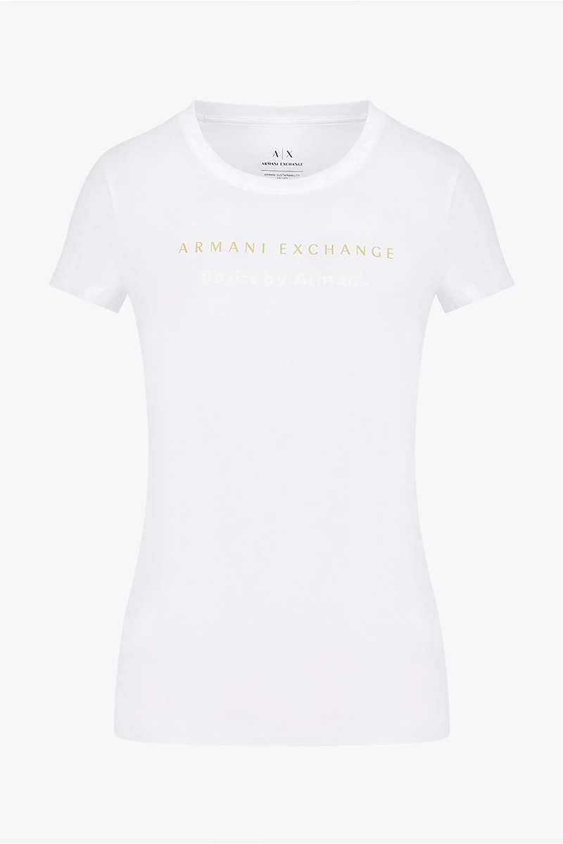 Armani Exchange %100 Pamuk Bisiklet Yaka Regular Fit T-Shirt
