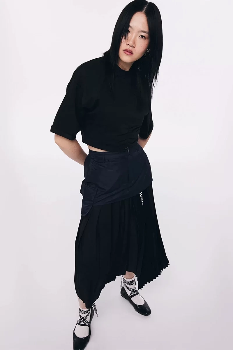 Twist Vatkalı Crop T-Shirt