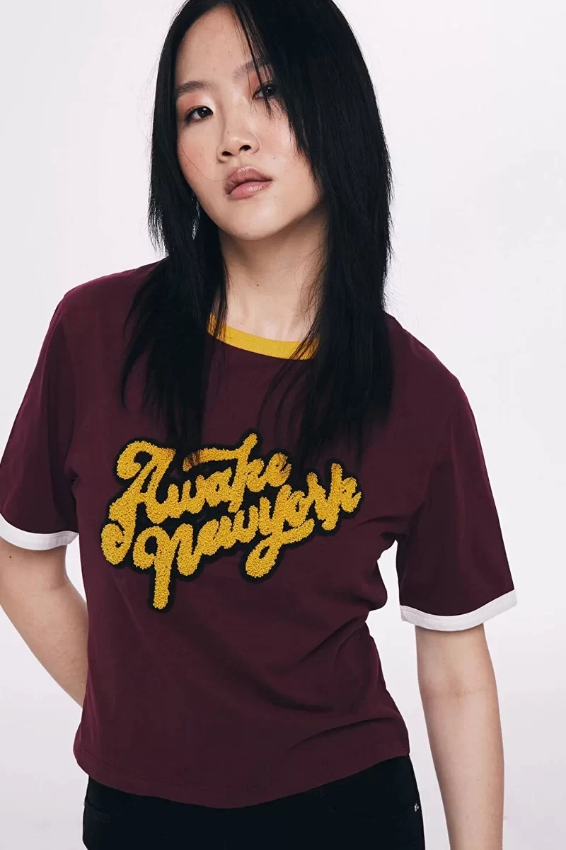 Twist  Punch  Aplikeli T-Shirt