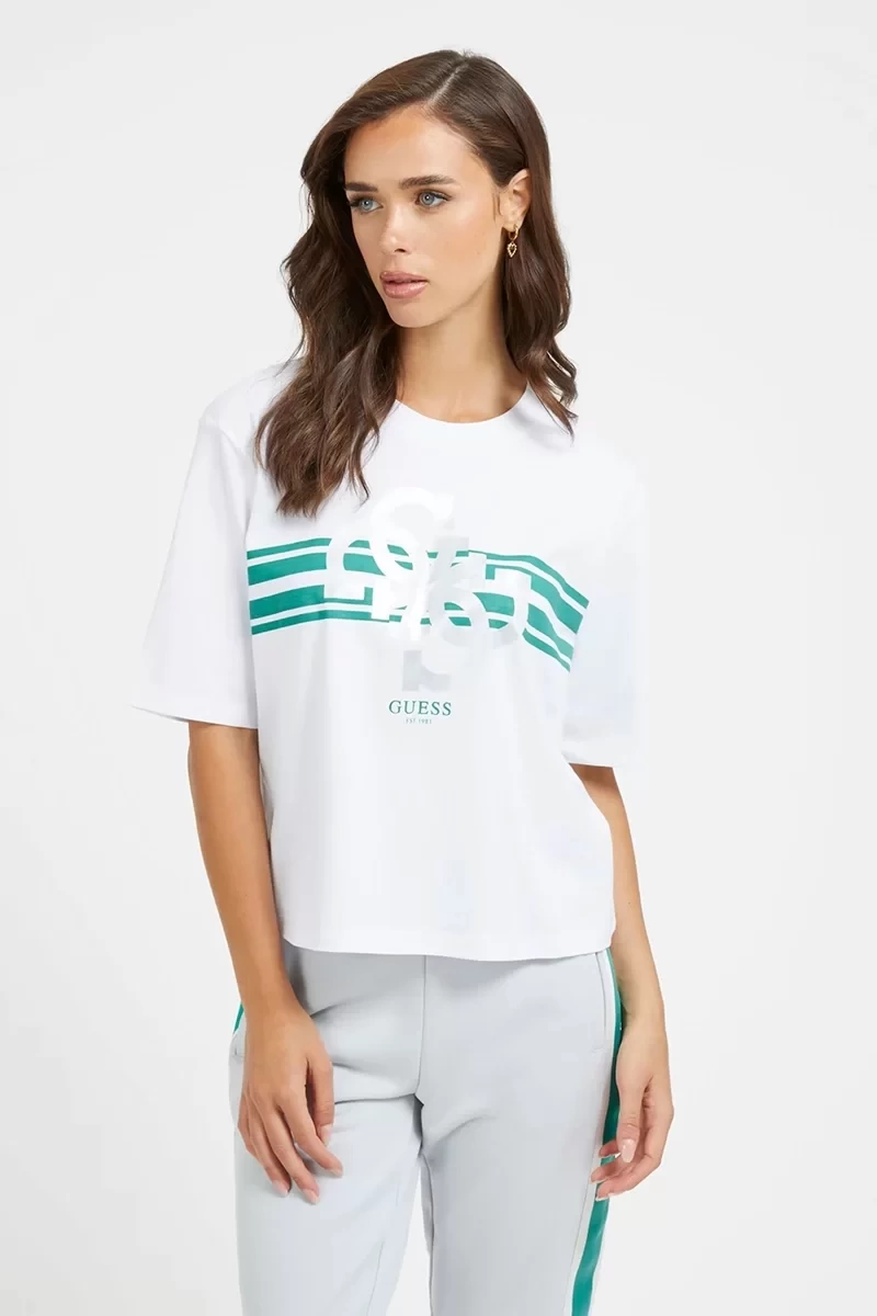 Guess 4G Logolu Tşört Kadın