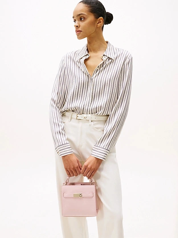 Tommy Hilfiger Kadın Pembe Heritage Mini El Çantası
