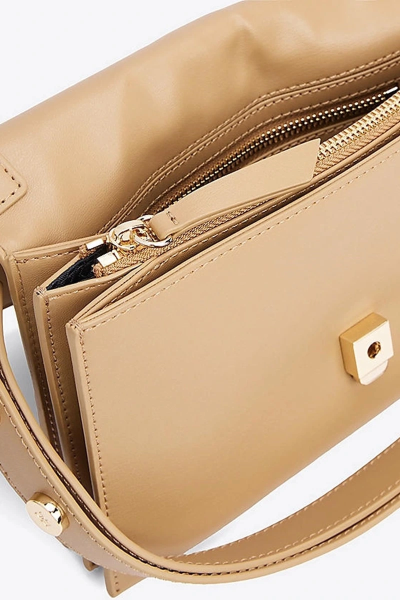 Tommy Hilfiger Heritage Stud Kadın Bej Omuz Çantası