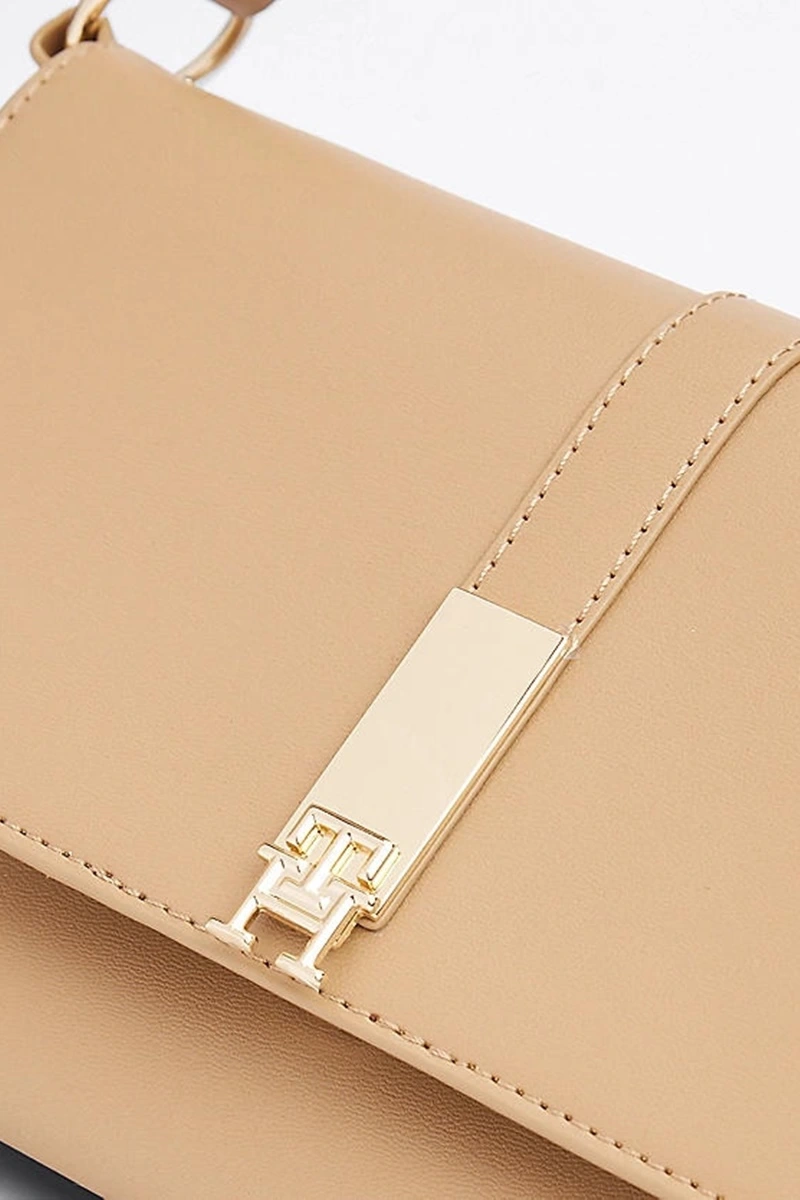 Tommy Hilfiger Heritage Stud Kadın Bej Omuz Çantası