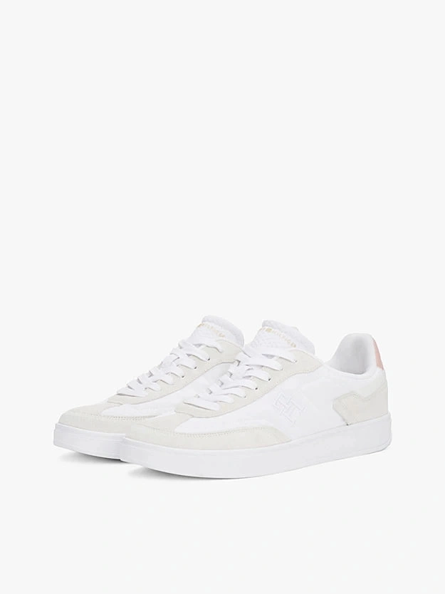 Tommy Hilfiger  Kadın  Beyaz Miras Süet  Sneaker