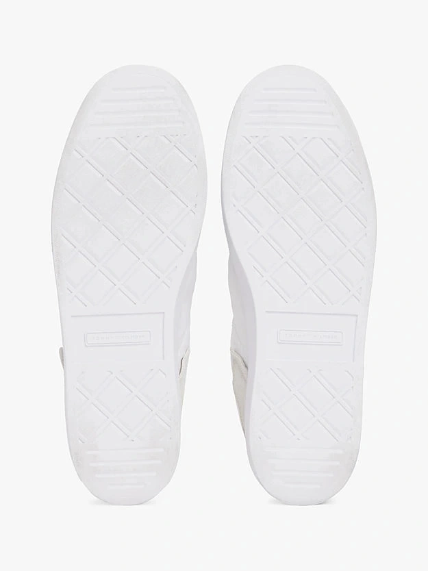 Tommy Hilfiger  Kadın  Beyaz Miras Süet  Sneaker