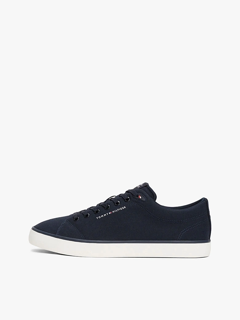 Tommy Hillfiger Erkek   Lacivert Logolu Sneaker