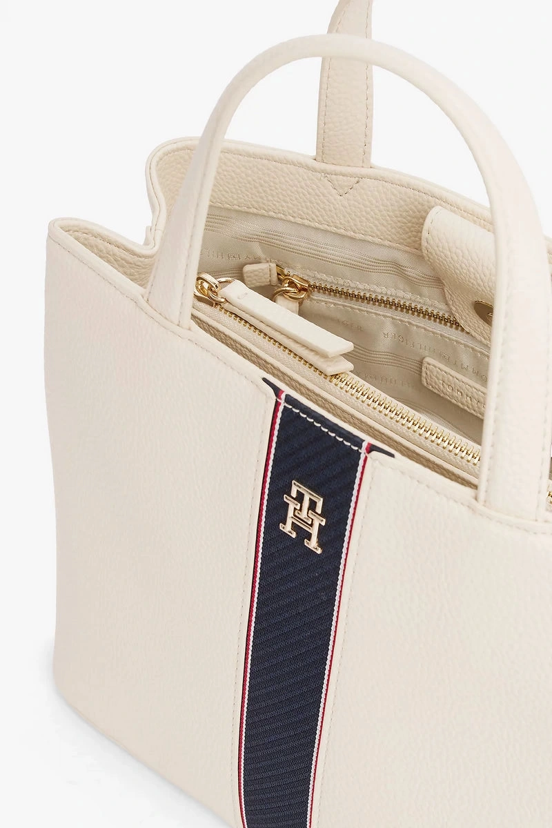 Tommy Hilfiger  Kadın  Bej TH Monogram Çantası