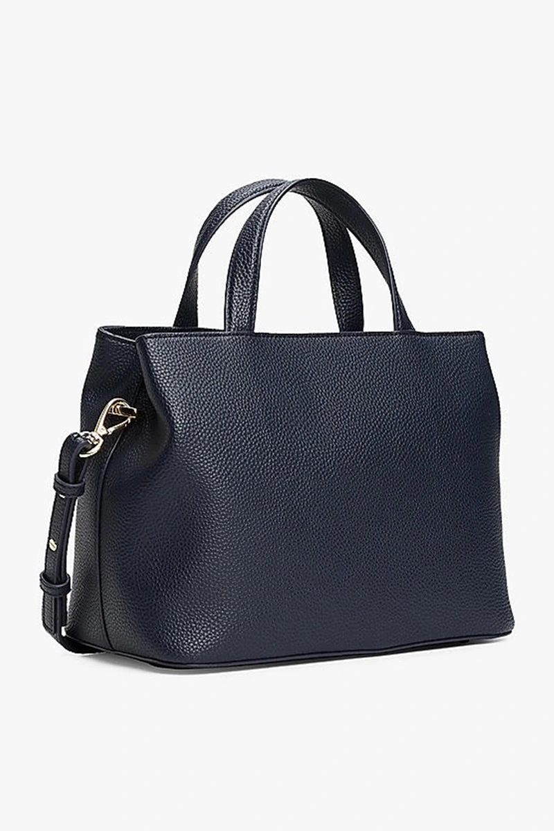 Tommy Hilfiger Monogramlı Kadın Lacivert Omuz Çantası