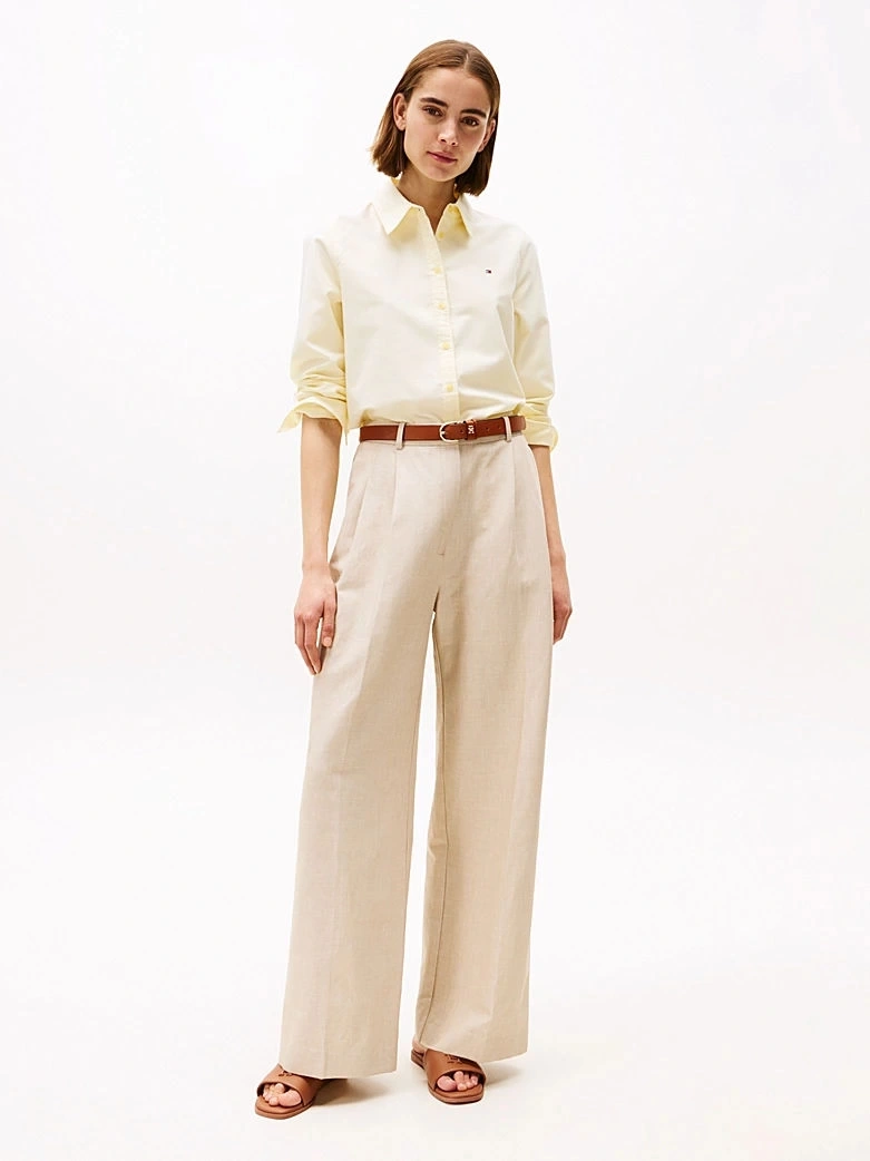 TH LOGO HARDWARE LEATHER MULE