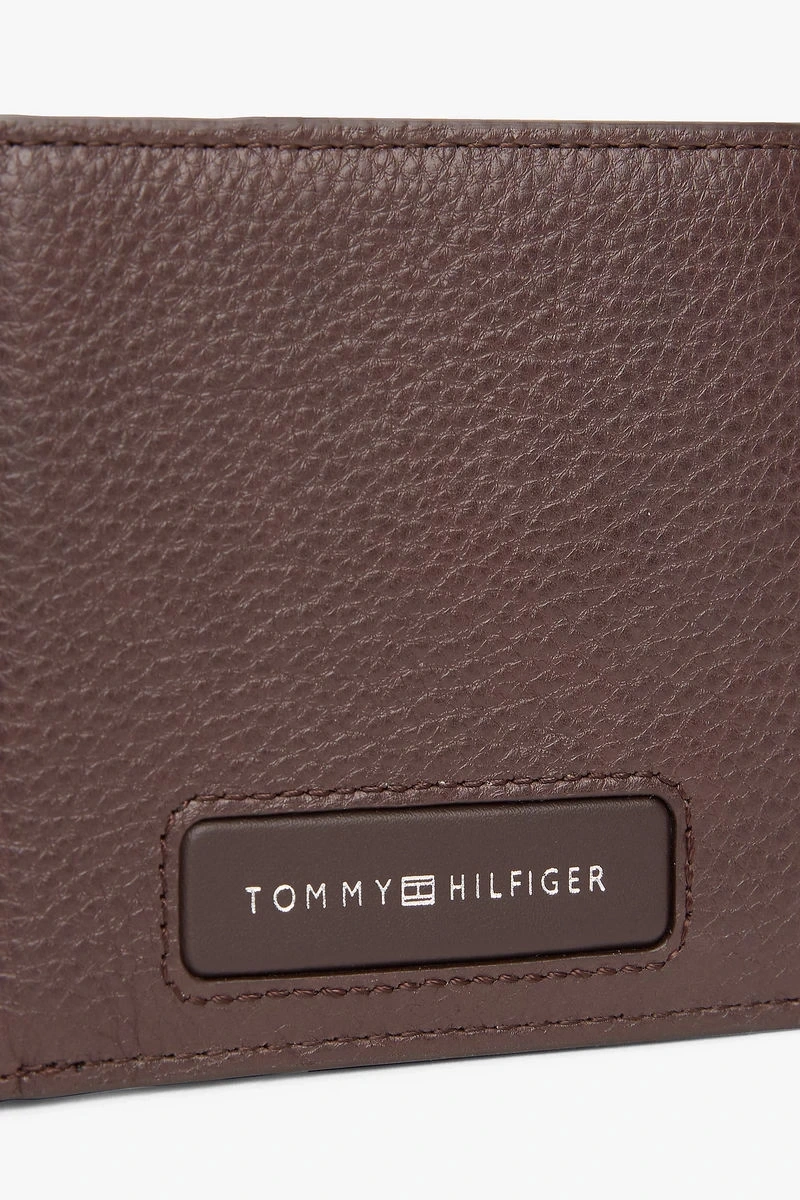 Tommy Hilfiger  Erkek  Kahve TH Monogram Deri İki Katlı Kart