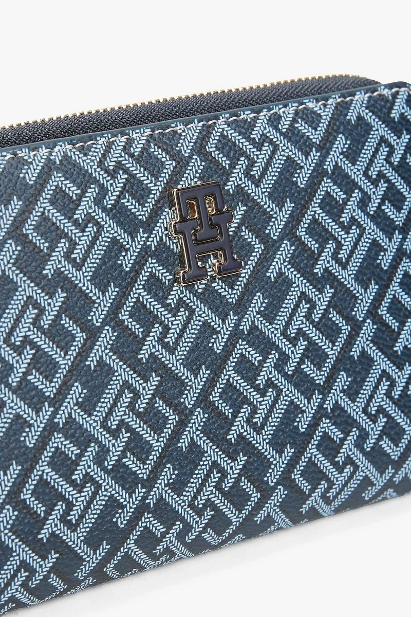 Tommy Hilfiger Monoplay Bifold Mavi Cüzdan