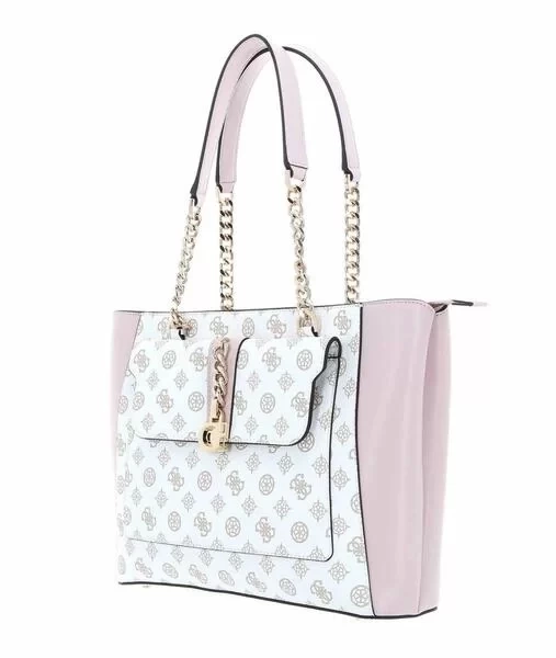 Guess Beyaz Logo  Tiberia Tote Kadın Çanta