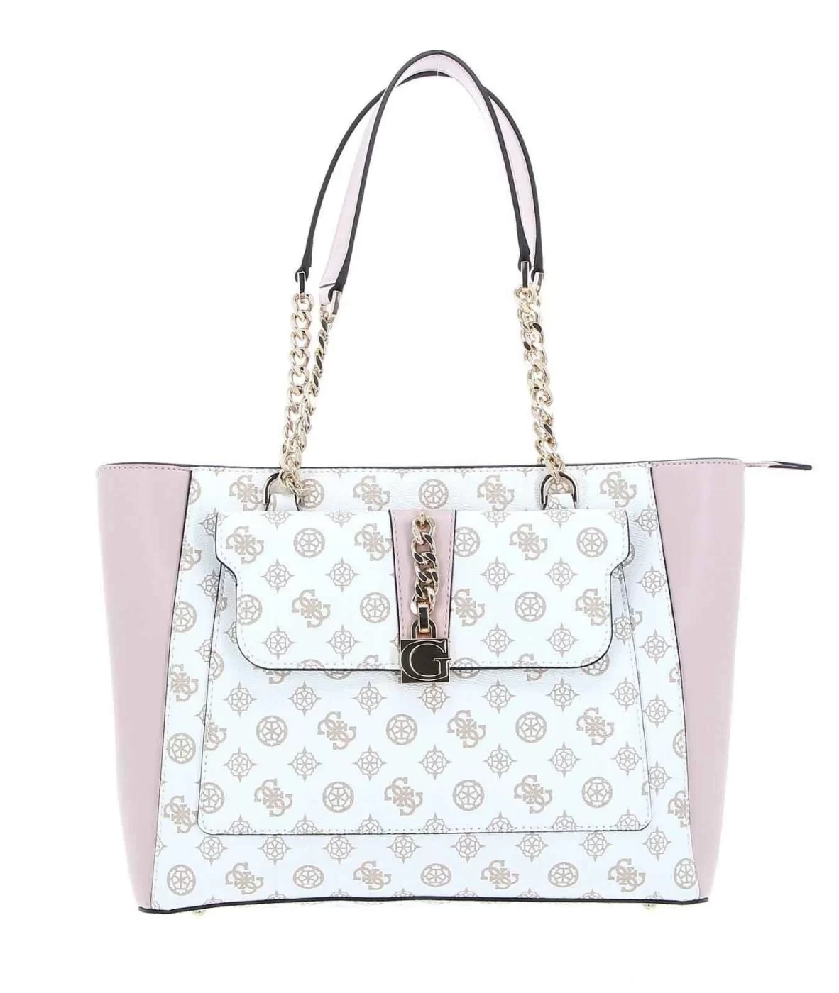 Guess Beyaz Logo  Tiberia Tote Kadın Çanta
