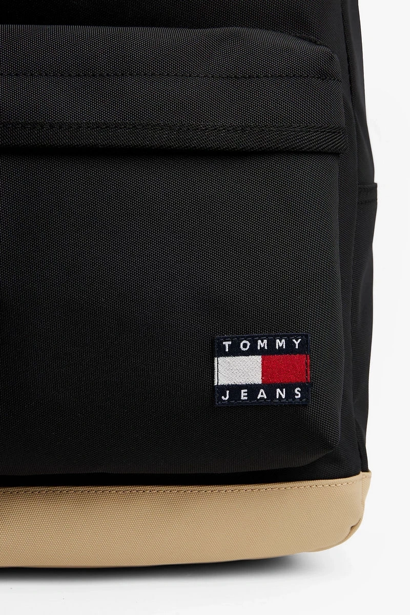 Tommy Hilfiger Erkek  Siyah Temel Dome Sırt Çantası